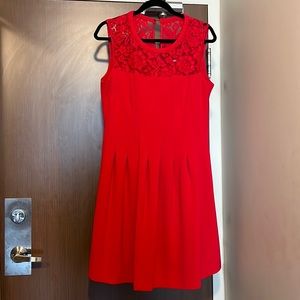 Red cocktail dress